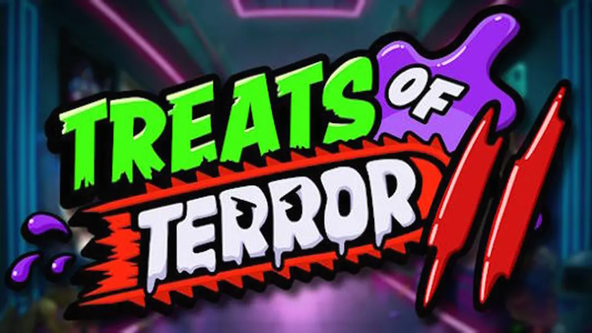 Tampilan visual slot Treats of Terror II dengan karakter Gobstopper jahat