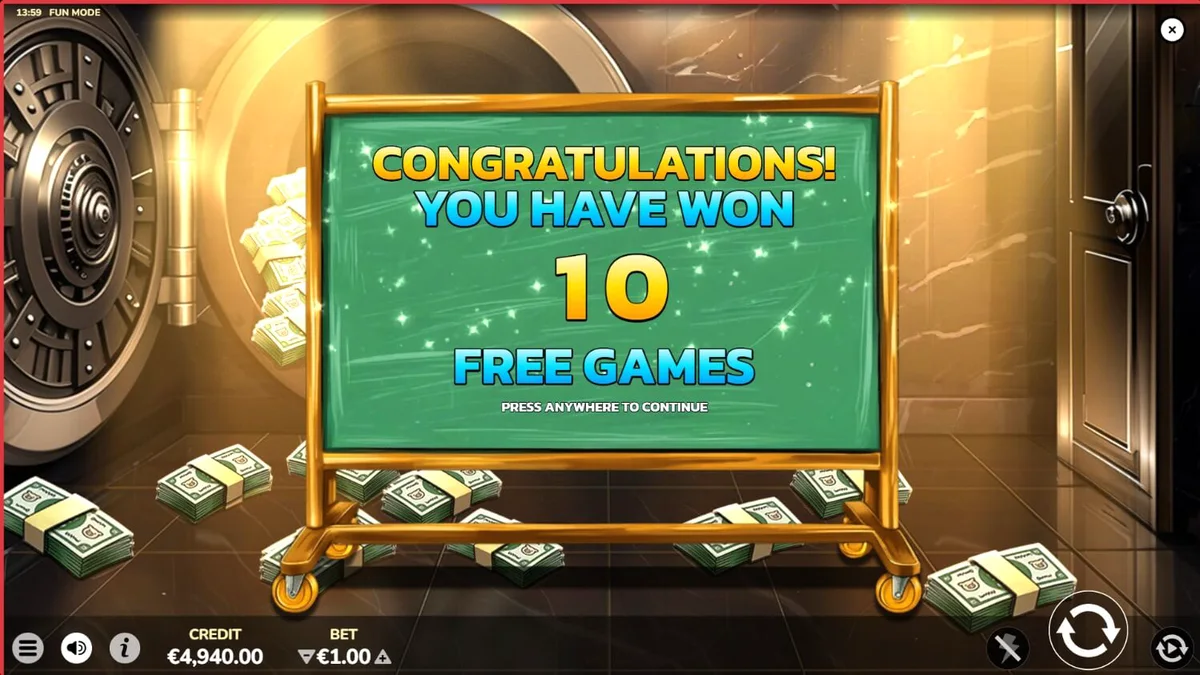 Mr. Porky Bankster 10,000 Ways slot machine interface featuring a piggy banker theme